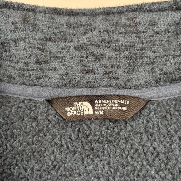 The North Face Indi Full Zip Mock Neck Jacket Blue Medium - Picture 4 of 9